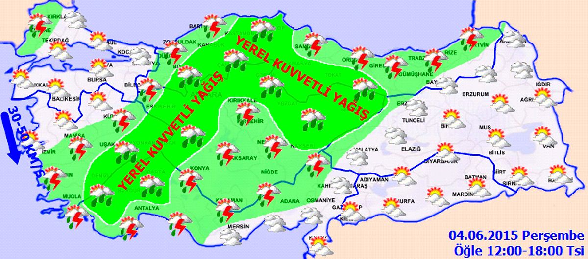 Meteoroloji'den Uyarı: Kuvvetli Yağışlara Dikkat!