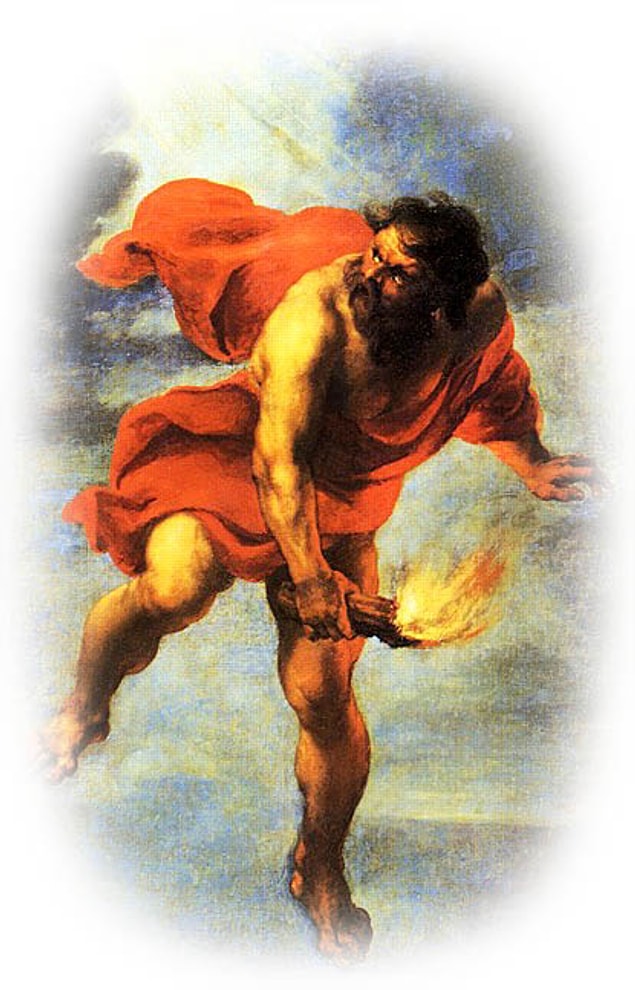 7. Ne çektiyse insanlar yüzünden çekti Prometheus.