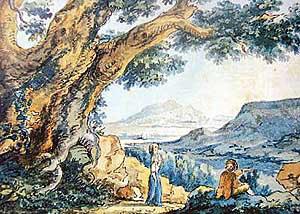 2. “Bir Manzaradaki Gezginler”, Goethe, 1787