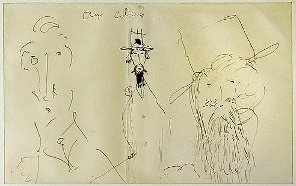 4. İsimsiz Dolmakalem çizimleri, Marcel Proust, 1910