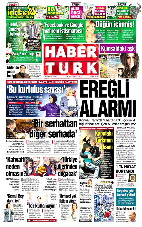 Gazetelerde Bugün 5 Haziran Cuma