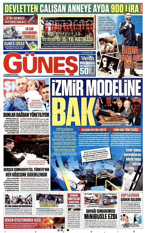 Gazetelerde Bugün 5 Haziran Cuma