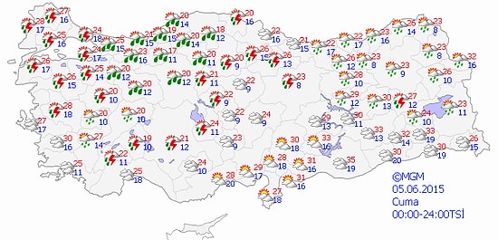 Meteoroloji'den Yerel Kuvvetli Yağışlar İçin Uyarı