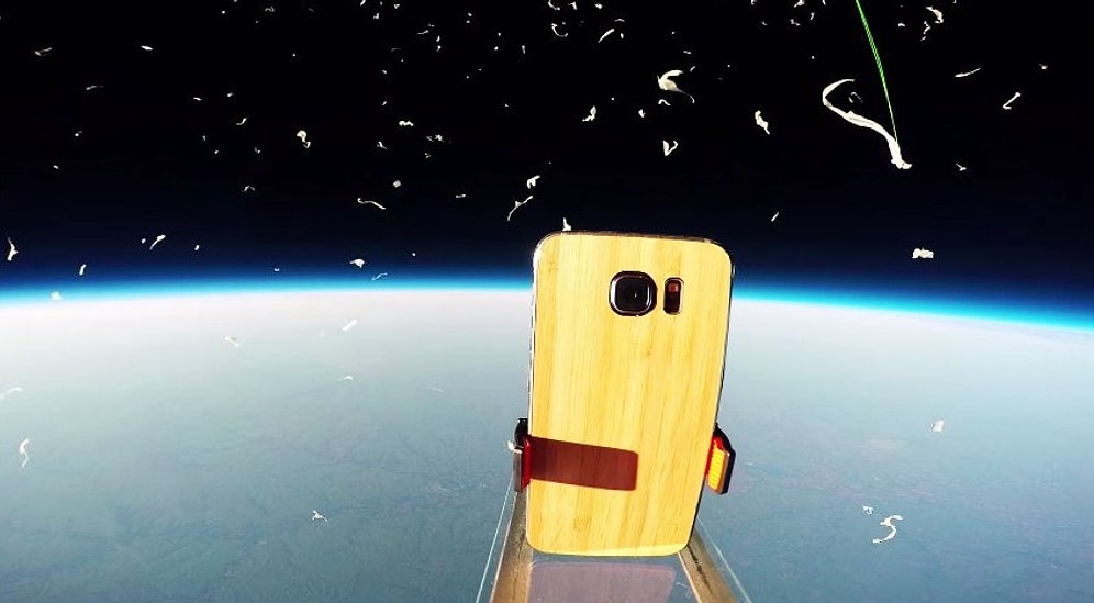 Samsung Galaxy S6 Uzaydan Dünya'ya Bırakıldı