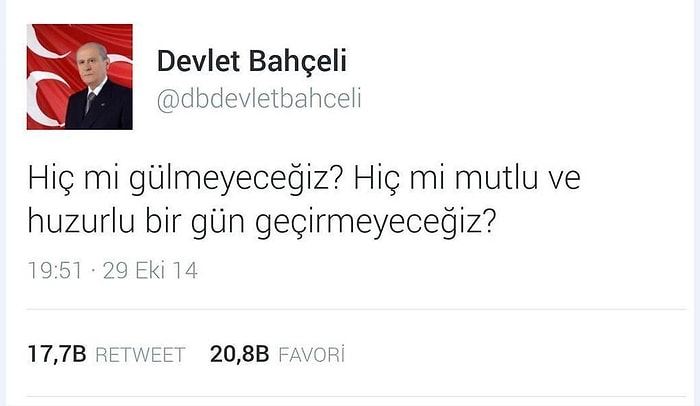 Ülkedeki Siyaseti En İyi Özetleyen 10 Devlet Bahçeli Tweeti