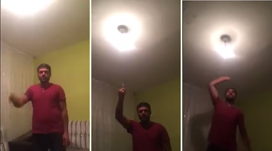 AK Parti'ye Olan Sinirini Ampulden Çıkaran Adam