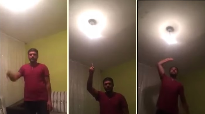 AK Parti'ye Olan Sinirini Ampulden Çıkaran Adam