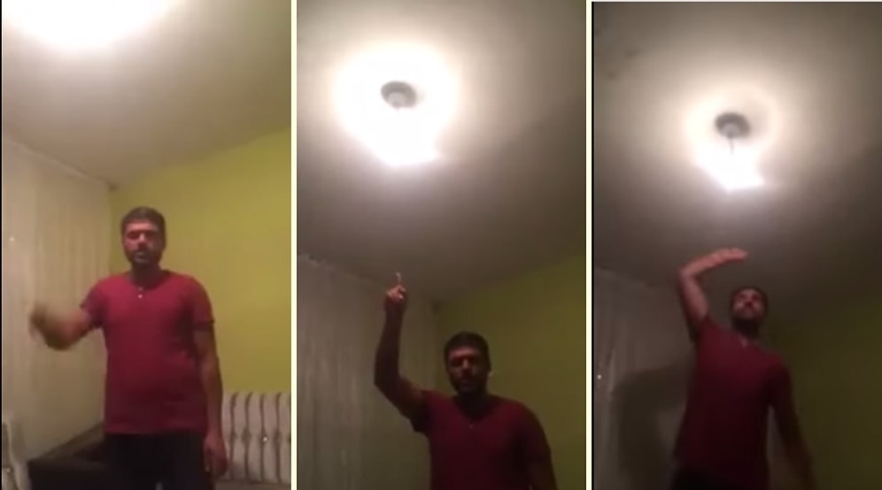 AK Parti'ye Olan Sinirini Ampulden Çıkaran Adam