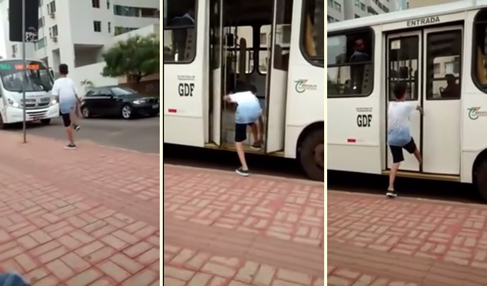 Otobüsü Troll'lemeye Çalışan Beceriksiz Çocuğun Hazin Sonu