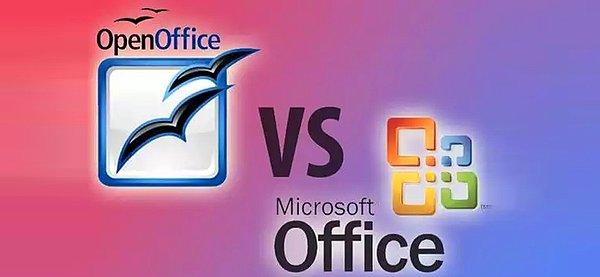 2- Office'in alternatifi OpenOffice ve LibreOffice