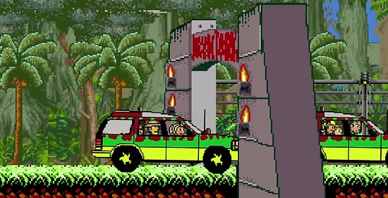 8 Bit Olarak Hazırlanmış Jurassic Park