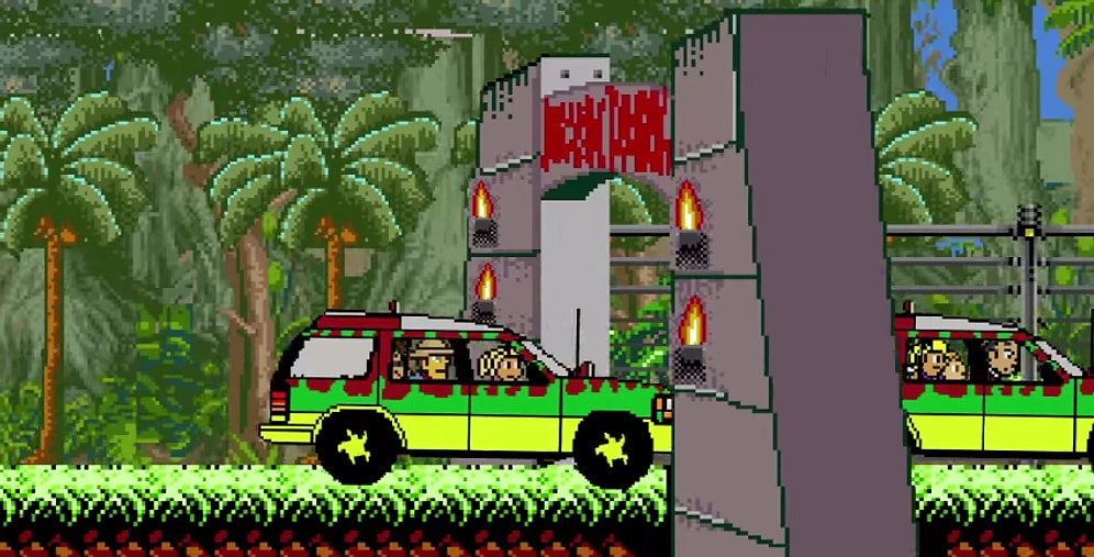 8 Bit Olarak Hazırlanmış Jurassic Park