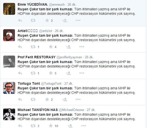 4. Ardından Twitter kullanıcıları Ruşen Çakır'ın tepki gösterdiği twiti atmaya başladı.