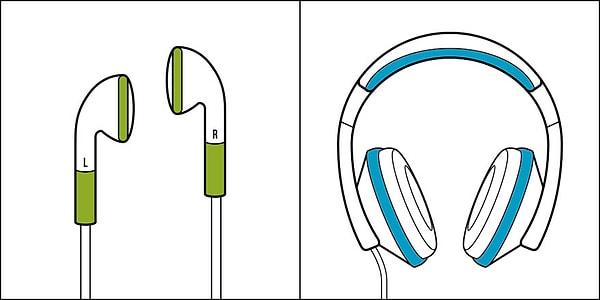 6. Küçük kulaklık kullanan VS Büyük kulaklık kullanan