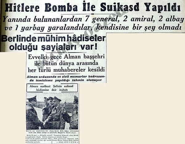 21 Temmuz 1944: Hitler'e Bomba ile Suikast Yapıldı