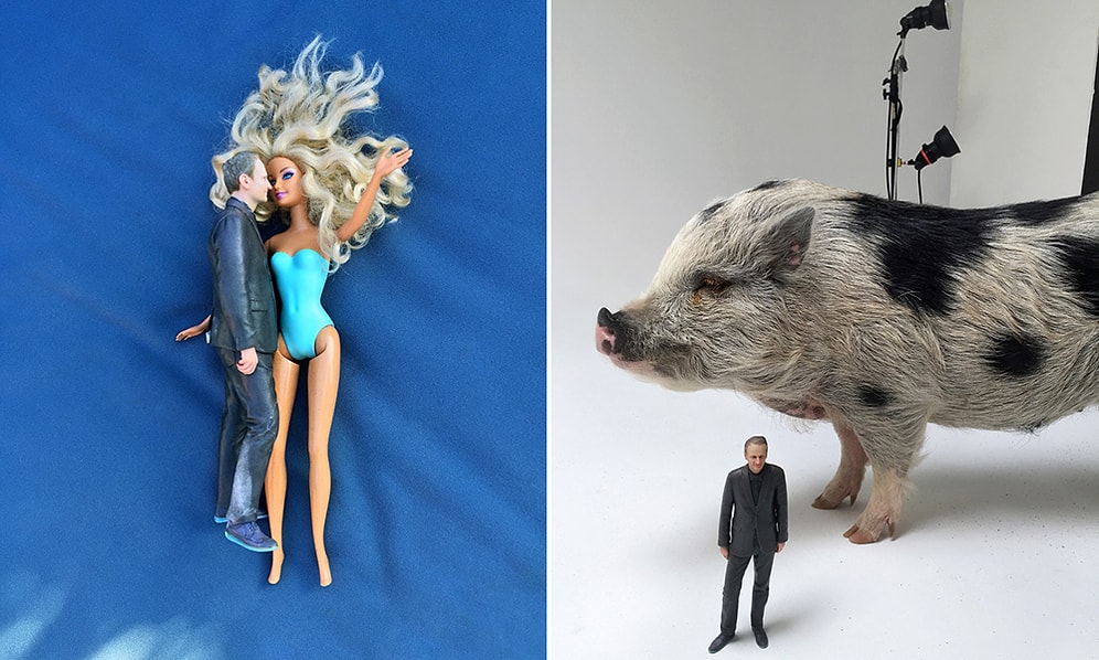 Kendisini 3D Yazıcıyla Minyatürleştirip Otoportrelerini Çeken Fotoğrafçı Chris Buck ile Tanışalım