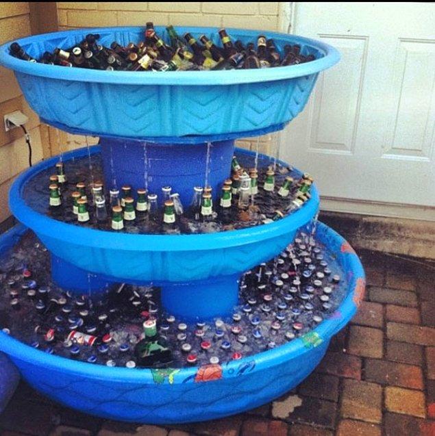 7. Need a place to store all your beer and keep them cold? Problem solved!
