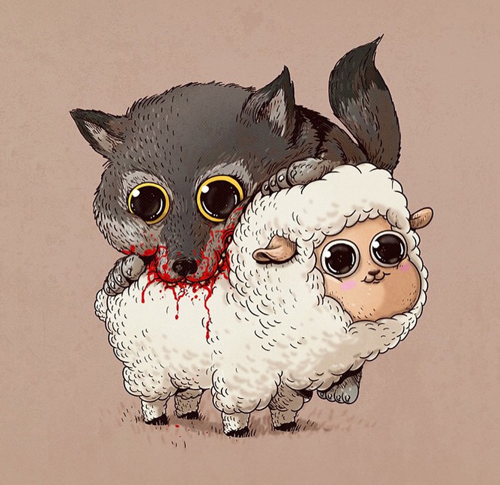 Doğanın Vahşi Yüzü Hiç Bu Kadar Ponçik Olmamıştı: Zalım Hayat Döngüsünü Betimleyen 17 Çizim