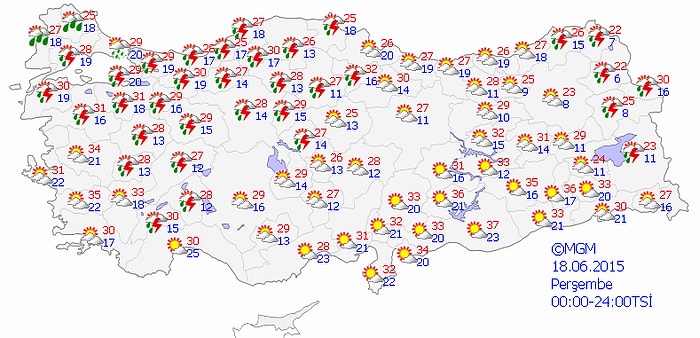 Meteoroloji'den 'Yerel Kuvvetli Yağış' Uyarısı