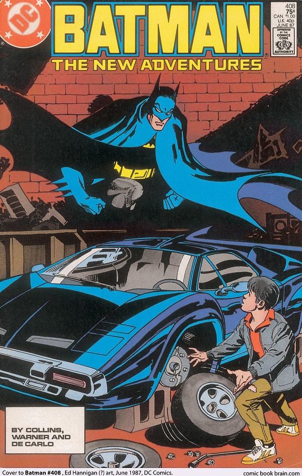 8. 1987 Jason Todd'un çizgi roman için yaptığı Batmobil tasarımı: "Wheel Steel"