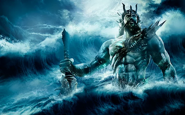 Zeus'a yenilen Poseidon çocuklarını onun üzerine saldı.