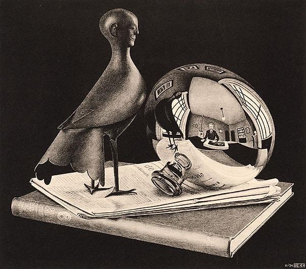 4. Still Life with Spherical Mirror (Küre Biçiminde Ayna ile Natürmort) - (1934)