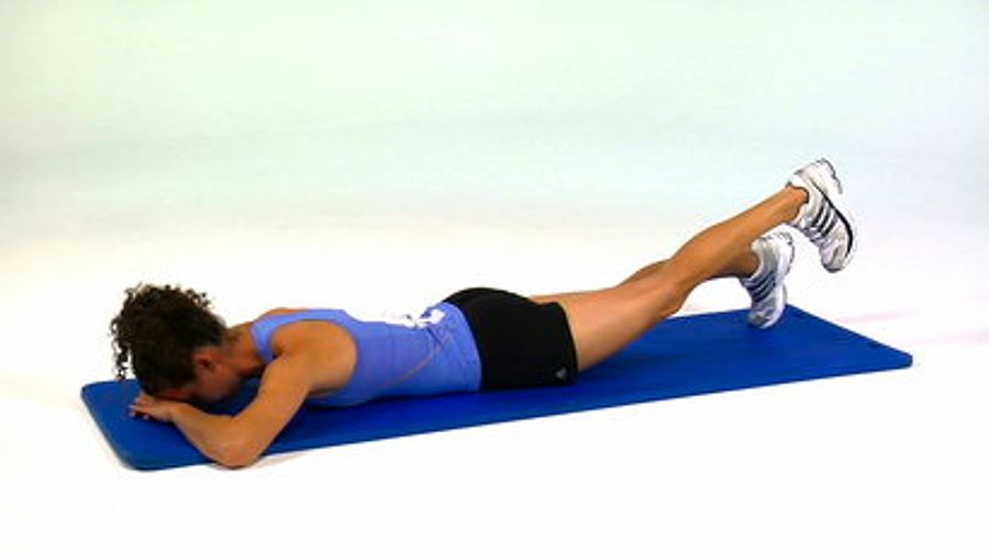 Prone skin. Prone Knee Bend. Prone Press up. Hip Pain from Lifting Leg. Prone doing.