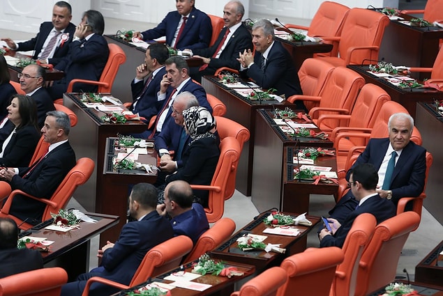 Törenden objektiflere yansıyan kareler