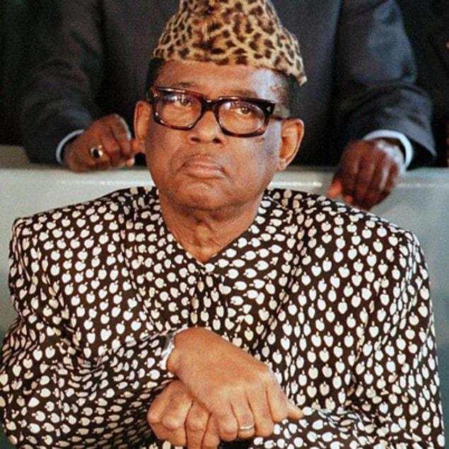 7. Mobutu Sese Seko - Canını zor kurtardı, sürgünde öldü.