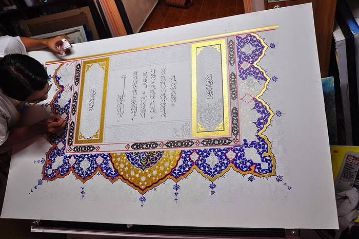 Kaligraf "Hafizan Halim"in Nasıl Çalıştığını Gösteren 20 Fotoğraf