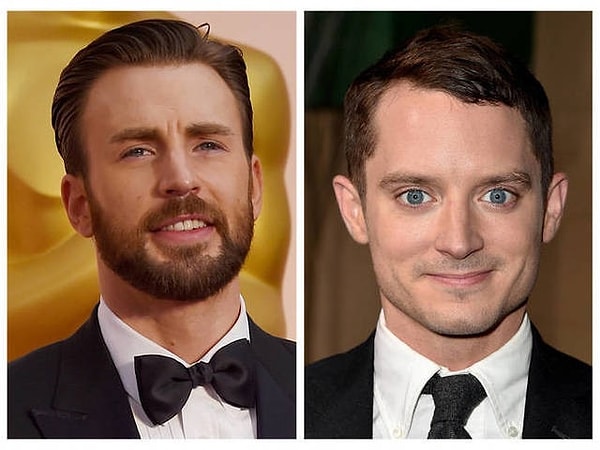 4. Chris Evans || Elijah Wood