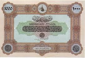 5. Sultan Vahdeddin dönemi 1000  Lira