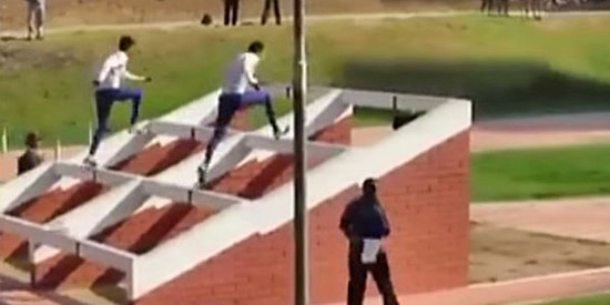 Dünya Ordular Arası Yarışmasına Hazırlanan Şili'li Askerlerden Muhteşem Parkur Performansı