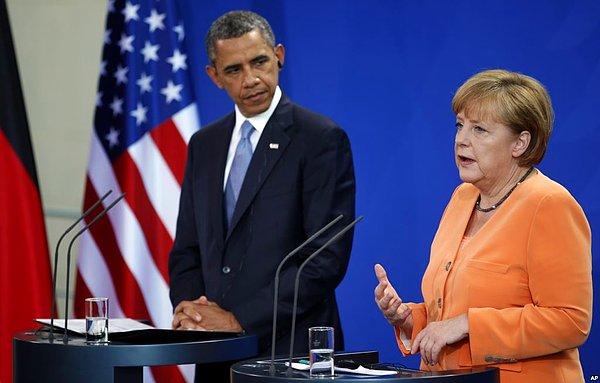 Obama, Merkel'i aradı