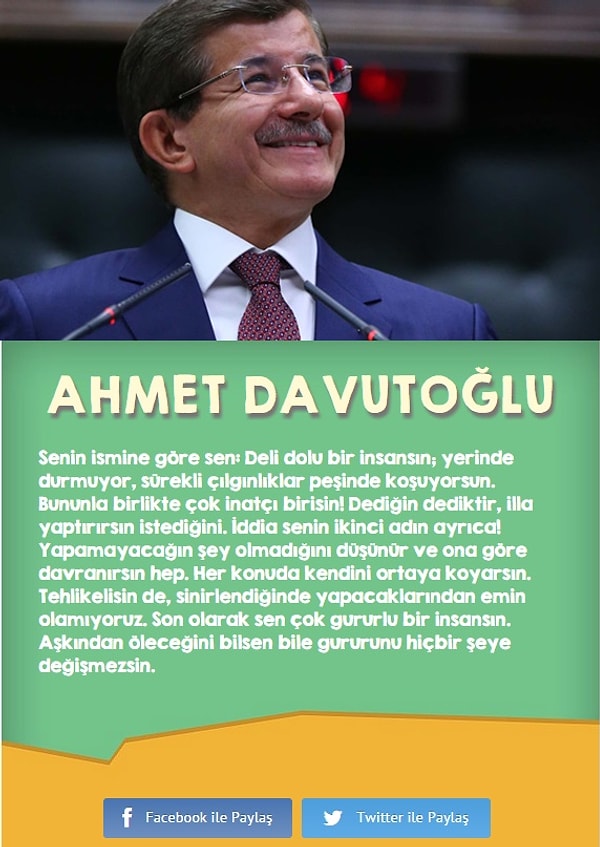 3. Ahmet Davutoğlu