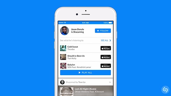 Shazam Sanatçıların Ne Dinlediğini Gösterecek