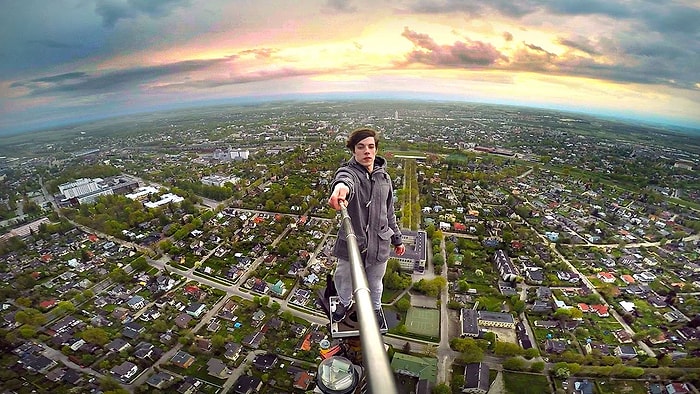 Maceracı Gençlerden 180 Metrelik TV Kulesi Tırmanışı