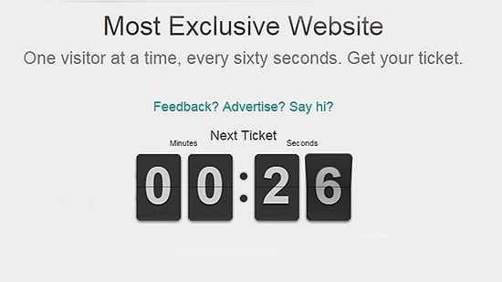 Aynı Anda Yalnızca Tek Kişinin Ziyaret Edebildiği Site