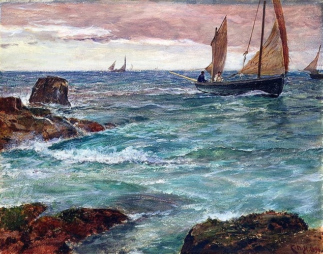 10. Charles Napier Hemy - Eve Doğru (1895)