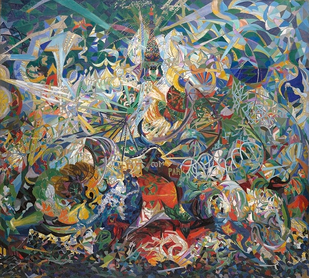 8. Joseph Stella - Işıkların Savaşı (1913)