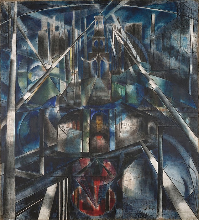 13. Joseph Stella - Brooklyn Köprüsü (1919)