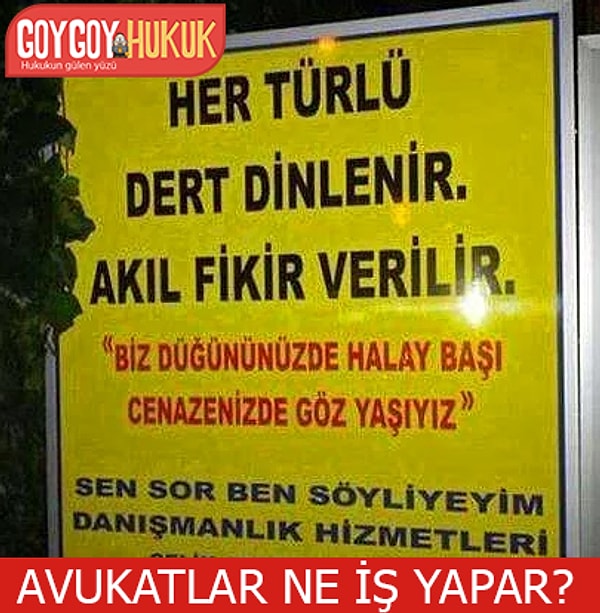 Avukatlar ne iş yapar?