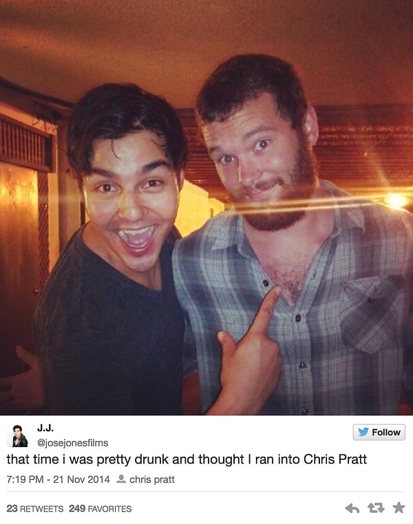 4. Jurassic World'ün yıldızı Chris Pratt (değil)