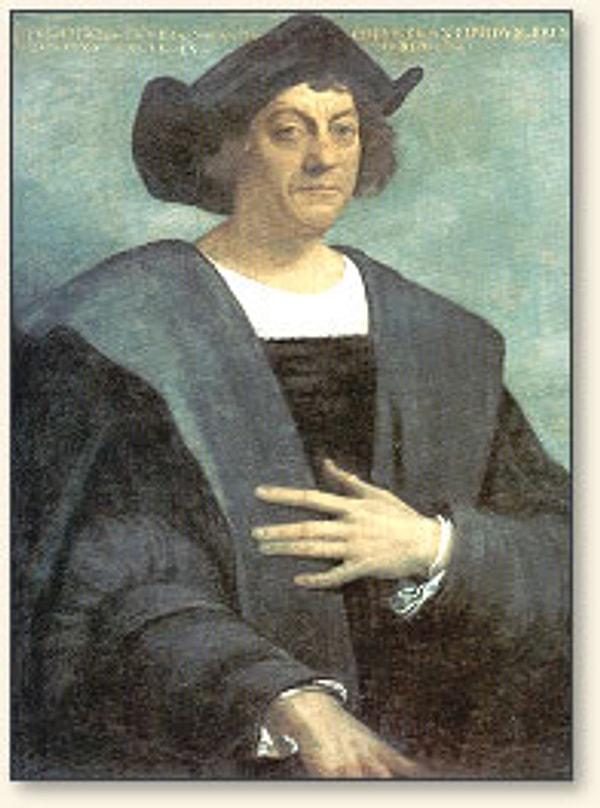 23. 1492: Christoph Columb'un Yeni Dünya'yı (Amerika) keşfi