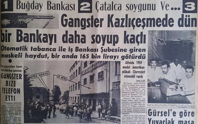 4. İş Bankası Kazlıçeşme Şubesi önünde, 8 silindirli bir 59 model Chevrolet!