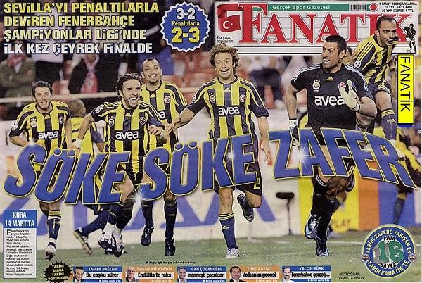 1. 4 Mart 2008. Sevilla 3 -2 Fenerbahçe. Penaltılar (Sevilla 2 - 3 Fenerbahçe)
