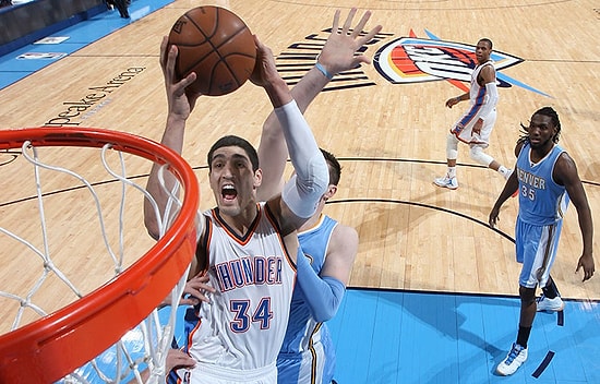 Enes Kanter, 70 Milyon Dolarlık Rekor Fiyatla Thunder'da Kaldı