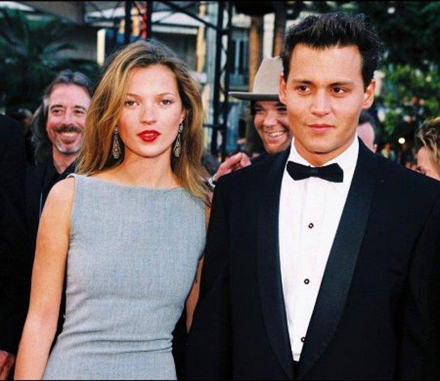 8. Kate Moss - Johnny Depp