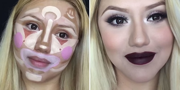 Instagram'ı Kasıp Kavuran Yeni Makyaj Trendi: Palyaço Kontürü