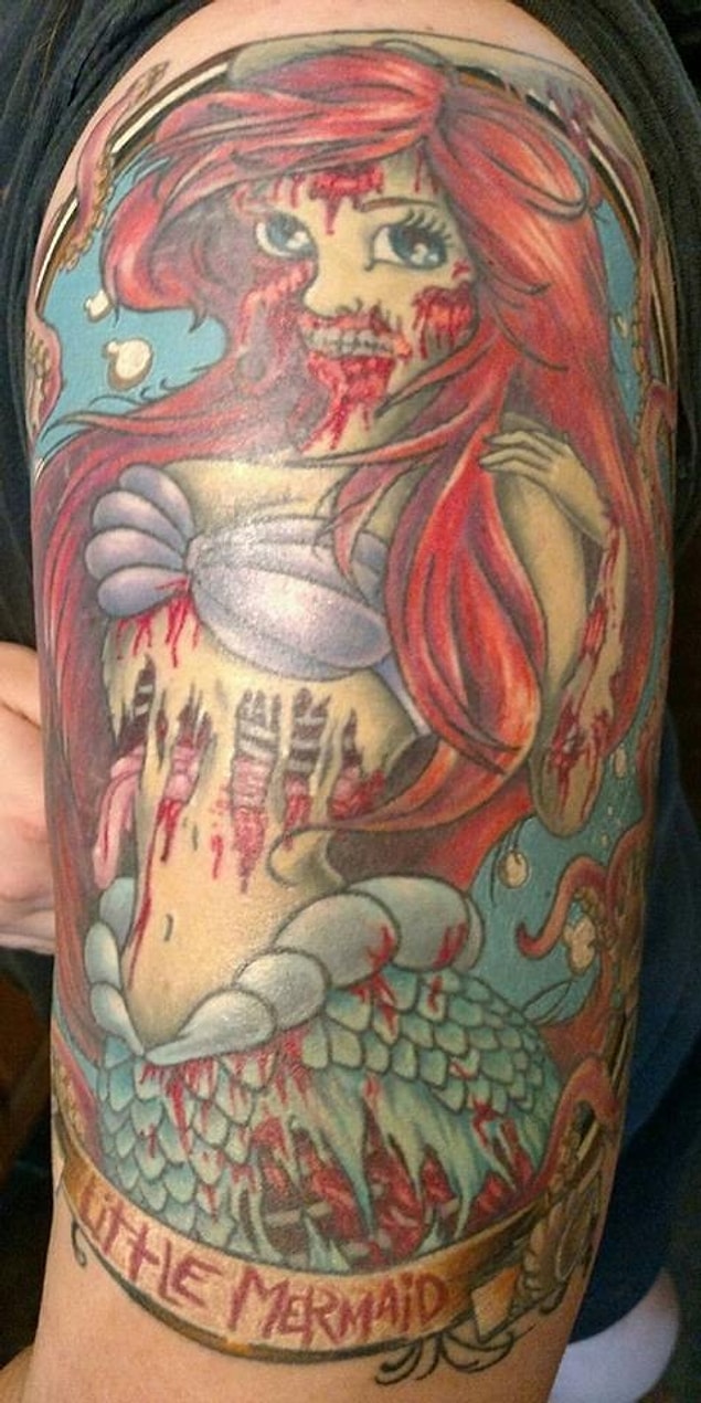 6. Ariel'in zombi hali.